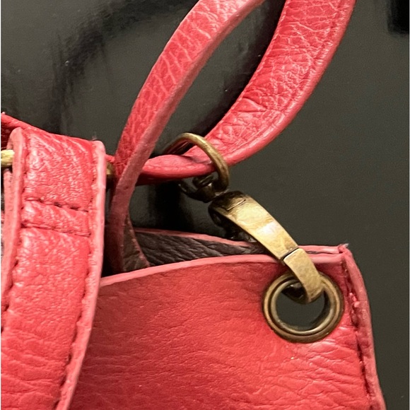 NWT • G.H. Bass & Co. Reversible Bag • Red & Brown - Picture 12 of 13